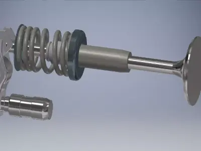 Engine Valve Mechanism Assembly 3D model