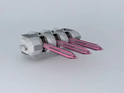 LRT15V3 General Laser missile turret. Free 3D model