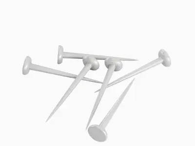 Simple Nail 01 Low-poly 3D model