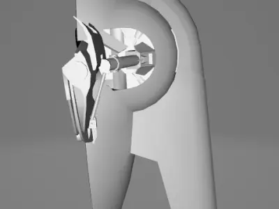 STAR WARS Boba Fett Slave 1 Ship Low Poly Game FBX MODEL Low-poly 3D model