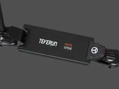 Electric scooter Teverun Fighter pbr Low-poly 3D model