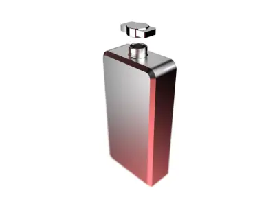 Elegant Glass Perfume Bottle Free 3D model