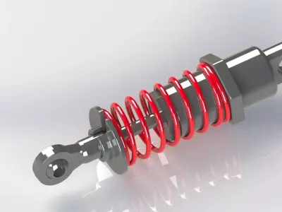 Shock absorber 3D model by abchene-beno - Rigged