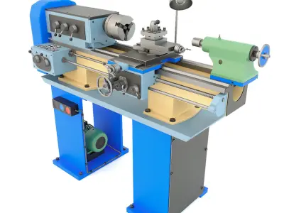 Lathe machine TV-4 3D model
