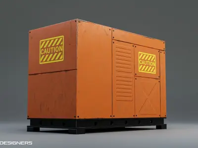 Power Generator Low-poly 3D model shop