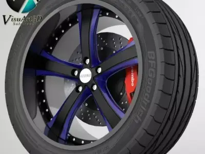 wheel Savigni Forged 3D model