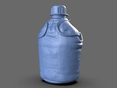 Military Water Bottle Canteen 3D model