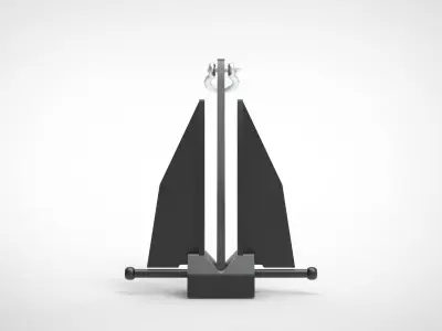 Stockless Anchor  3D model