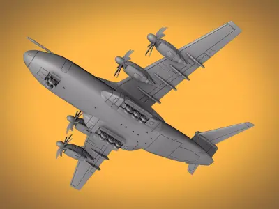 Airbus A400M Atlas Scale 1-144 3D print model
