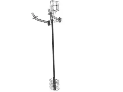 Concrete Mixer Machine - Type 3 3D model