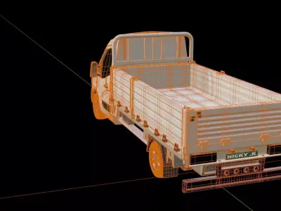Nissan NV 400 Pickup Maxi 3D model