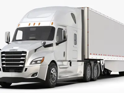 Freightliner Cascadia 2017 - Present HQ Interior 3D model