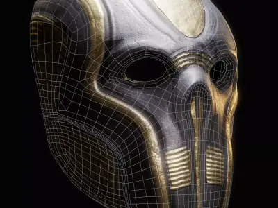 Mayhem Halloween Mask Free 3D print model