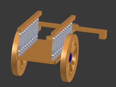 classic village vehicle 3D model