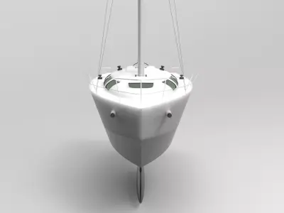 Beneteau Sailing Boat 3D model