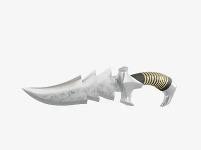Stylized Medieval Sword Low-poly 3D model