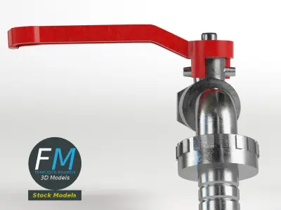 Outdoor faucet 3D model