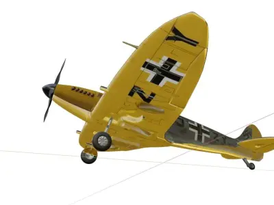 Mk Vb MESSERSPIT - GERMANYS SPITFIRE - Low-poly 3D model