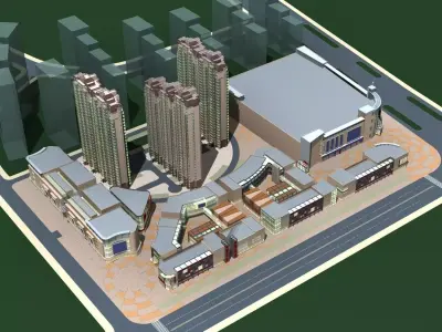 Commercial Building 3D model 96