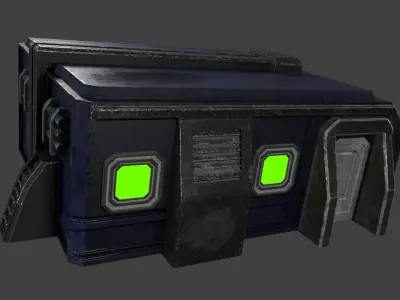 Sci-fi  Mini-House Ready for game Low-poly 3D model