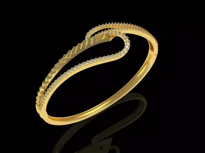 Art Deco Bracelet 38 3D print model