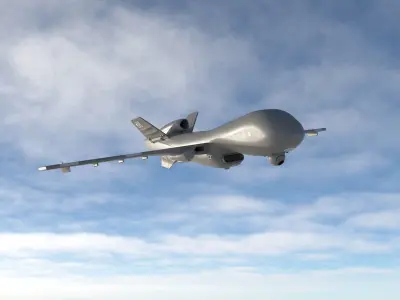 Unmanned Combat Aeria Vehicle 3D model