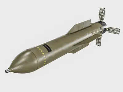 Bunker Buster Bomb Pack   GBU 57  15  28 Low-poly 3D model