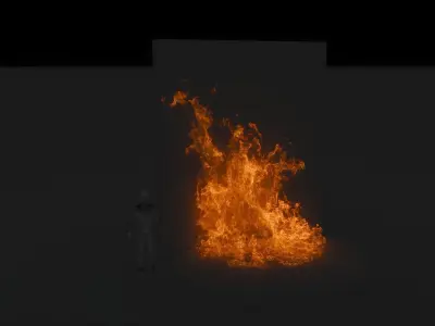 3D Wallfire Animation 3D model buy