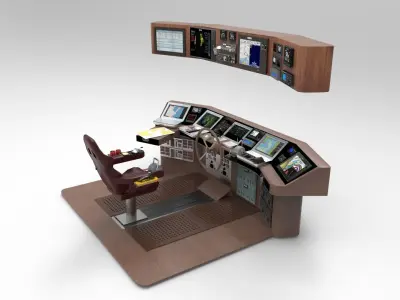 Navigation boat 3D model