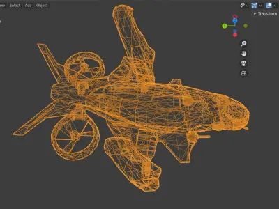 Space Ship Low-poly 3D model by ndt5292
