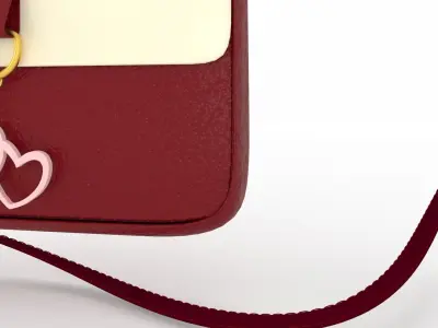 ladies purse bag 3d model 3D model