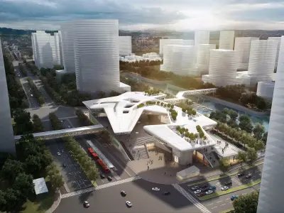 3Dmax fashion city commercial square building 231 3D model