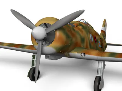 Fiat G50 Freccia 3D model