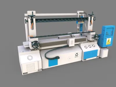 Industrial Machine 3D model 04 Low-poly 3D model