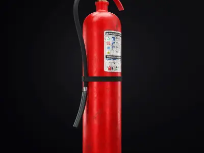 Fire Extinguisher Low-poly 3D model 32