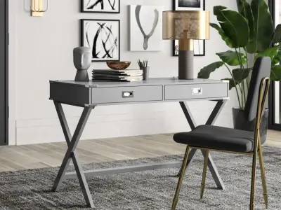 Marotta Wood Pc Office Gaming Desk Study Table - 12 Colour 3D model