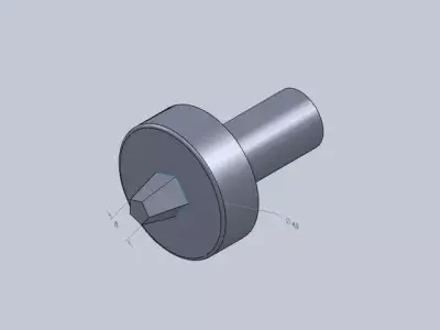frustum hexagonal tool Free 3D model