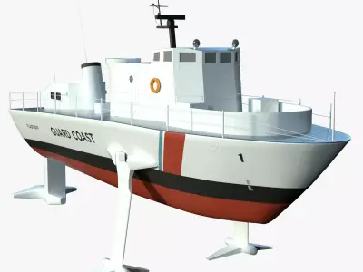 USS Flagstaff Low-poly 3D model