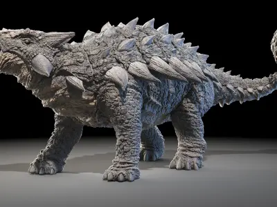 Ankylosaurus Animated 3D model