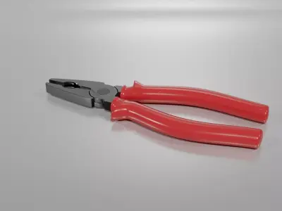 pliers Low-poly 3D model get