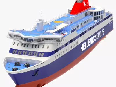 Hellenic Seaways Nissos Mykonos 3D model