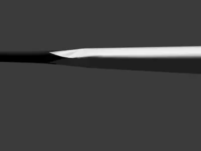 Low-Poly Metal Baseball Bat Game-Ready Low-poly 3D model