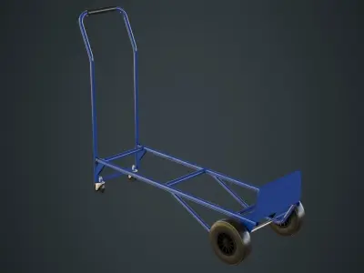 Hand Truck 3 Untextured 3D model