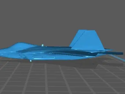 Turkish fighter kaan 3d model 3D print model