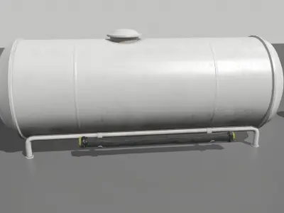 Industrial Tank 5 Low-poly 3D model