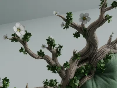 Fantasy Enchanted Forest Sofa 3D model