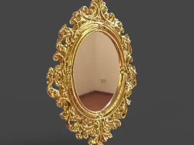 The Mirror gold ornate 3D model