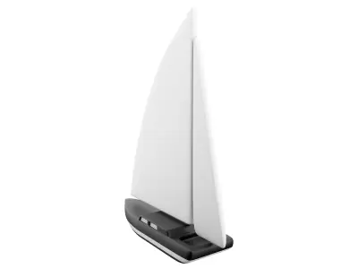 3d travel boat cartoon icon 3D model