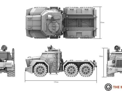 Ironblood - Juggertruck base set 3D print model