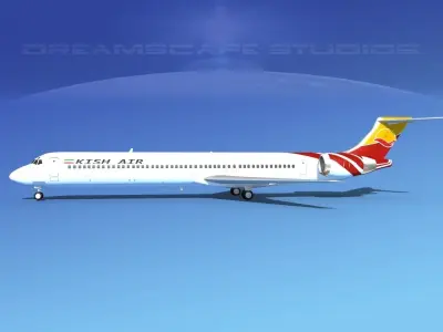 McDonnell Douglas MD83 Kish Air 3D model
